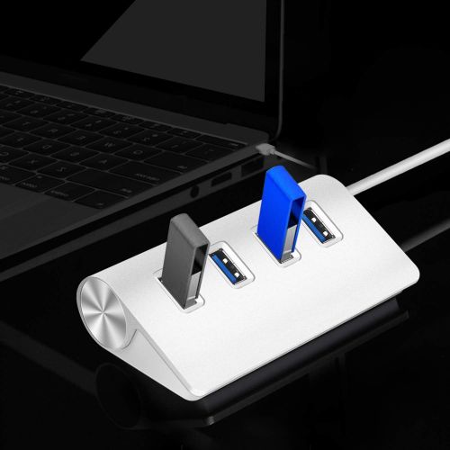  IMounTek iMounTEK 4-Port USB3.0 Hub 5Gbps Super Speed USB Adapter Data Transmit Charge Aluminum for Computer Notebook