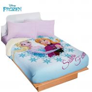 IN. Frozen Elsa Disney Comforter Blue Fuzzy Fleece Blanket Sheet Set Full/Mat 5PC Girl LIMITED EDITION