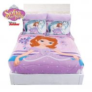 IN. Sofia The First Princess Disney Comforter Purple Fuzzy Fleece Blanket Sheet Set Full/Mat 5PC Girl LIMITED EDITION