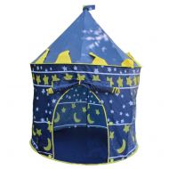 IN. iN. Outdoor Tent, Childrens Castle, Indoor and Outdoor General Portable Childrens Tent Blue