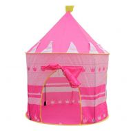 IN. iN. Outdoor Tent, Childrens Castle, Indoor and Outdoor General Portable Childrens Tent Pink