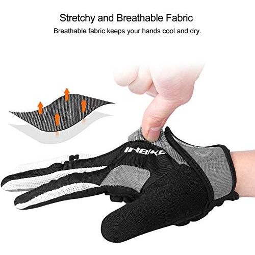  INBIKE 5mm Gel Padded Touch Screen Cycling Gloves MTB DH Road Glove Full Finger for Men Women