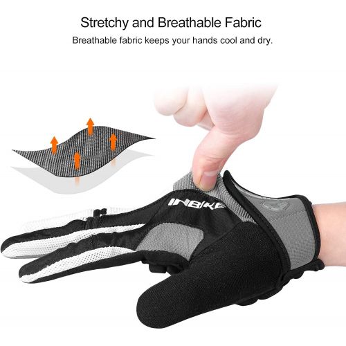  INBIKE 5mm Gel Padded Touch Screen Cycling Gloves MTB DH Road Glove Full Finger for Men Women