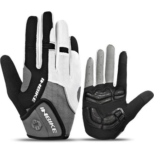  INBIKE 5mm Gel Padded Touch Screen Cycling Gloves MTB DH Road Glove Full Finger for Men Women