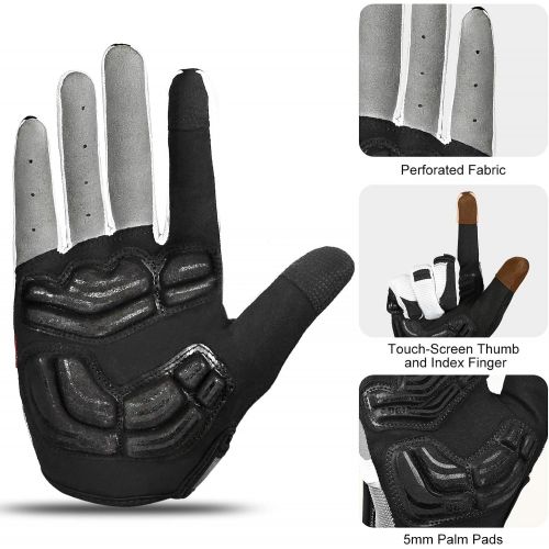  INBIKE 5mm Gel Padded Touch Screen Cycling Gloves MTB DH Road Glove Full Finger for Men Women