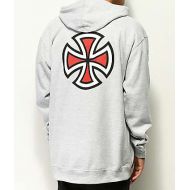 INDEPENDENT Independent Bar Cross Heather Grey Hoodie