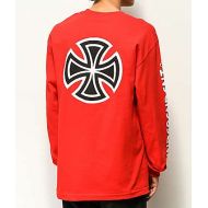 INDEPENDENT Independent Bar Cross Red Long Sleeve T-Shirt