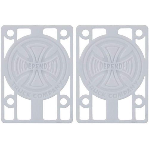  Independent Trucks Skateboard Risers 1/8 White (Pair) Riser Pads (Hard)