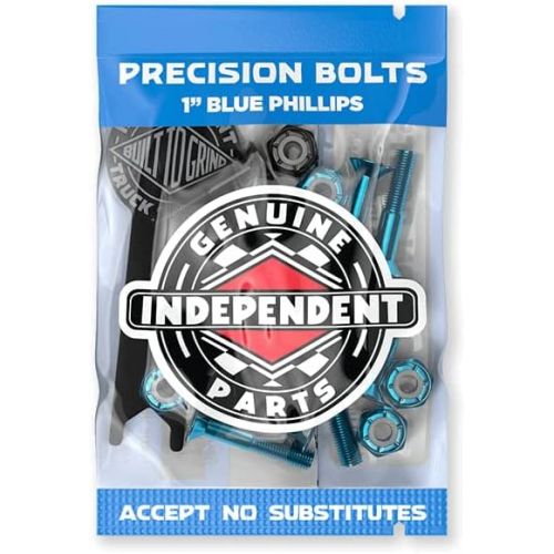  Independent Skateboard Hardware 1 Phillips Blue/Black Mounting Bolts with Tool
