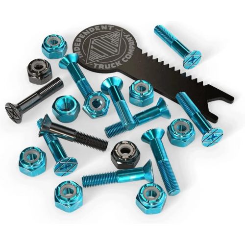  Independent Skateboard Hardware 1 Phillips Blue/Black Mounting Bolts with Tool