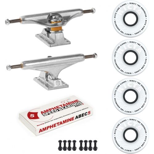  INDEPENDENT Trucks Ricta Skateboard 92a Clouds Wheels Package ABEC 5 Bearings