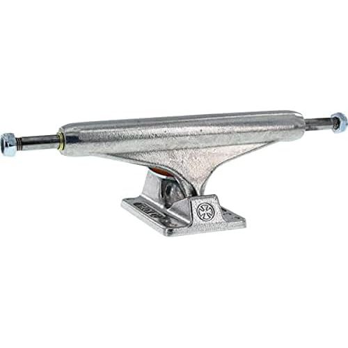  Independent Stage 11-159mm Standard Silver Skateboard Trucks - 6.14 Hanger 8.75 Axle with 1 Alien Green Hardware - Bundle of 2 Items
