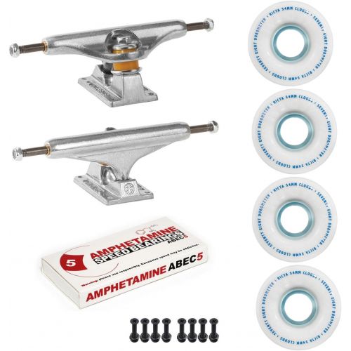  INDEPENDENT Trucks Ricta Skateboard 78a Clouds Wheels Package ABEC 5 Bearings