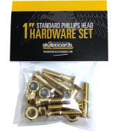 Independent Stage 11-144mm Standard Silver Skateboard Trucks - 5.67 Hanger 8.25 Axle with 1 Gangsta Gold Hardware - Bundle of 2 Items