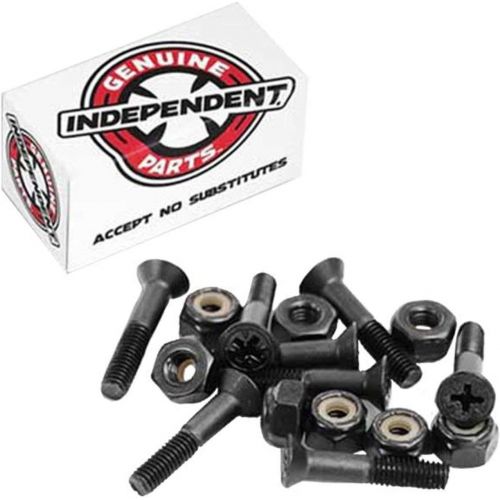  INDEPENDENT Skateboard Hardware 1 Phillips Black/Red 8 Nuts and Mounting Bolts