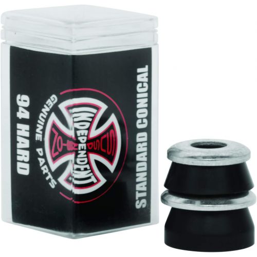  Independent Standard Conical Cushions Black Skateboard Bushings - 2 Pair with Washers - 94a