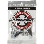 Independent Genuine Parts Cross Bolts Standard Phillips Skateboard Hardware (Black/Silver, 1)