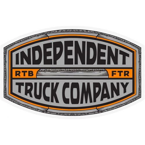  Independent Trucks Skateboard Sticker ITC Curb Grey/Orange 3.25