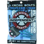 Independent Cross Philips Head with Tool Black/Blue Skateboard Hardware Set - 1