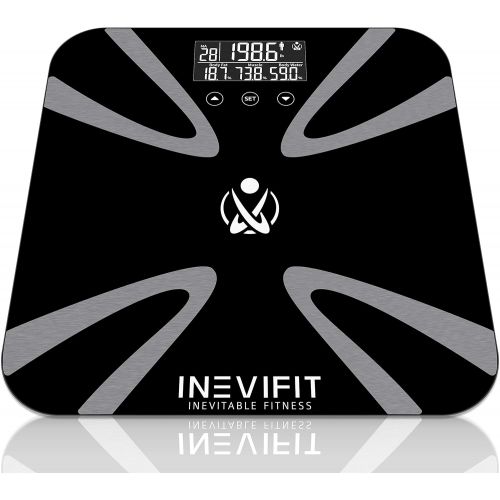  INEVIFIT Body-Analyzer Scale, Highly Accurate Digital Bathroom Body Composition Analyzer, Measures Weight, Body Fat, Water, Muscle, BMI, Visceral Levels & Bone Mass for 10 Users. 5