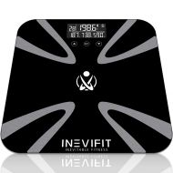 INEVIFIT Body Fat Scale, Highly Accurate Digital Bathroom Body Composition Analyzer, Measures Weight, Body Fat, Water, Muscle, BMI, Visceral Levels & Bone Mass for 10 Users. 5-Year