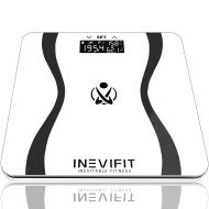 INEVIFIT Body-Analyzer Scale, Highly Accurate Digital Bathroom Body Composition Analyzer, Measures Weight, Body Fat, Water, Muscle & Bone Mass for 10 Users. Includes a 5-Year Warra