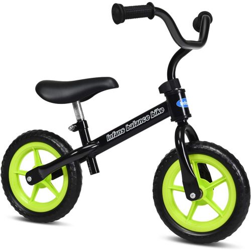  INFANS Kids Balance Bike, Toddler Running Bicycle, Seat Height Adjustable, Non-Slip Handle, Inflation-Free EVA Tires, Lightweight Training Bicycle