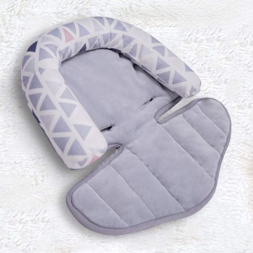 INFANZIA Head Support, Newborn Head Support for Car Seats and Strollers, Machine Washable, Grey