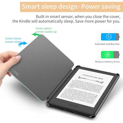  [아마존베스트]INFILAND Kindle 10th Gen 2019 Case, Shell Case Cover Auto Wake/Sleep Compatible with All-New Kindle 10th Generation 2019 Release Only, Mint Green