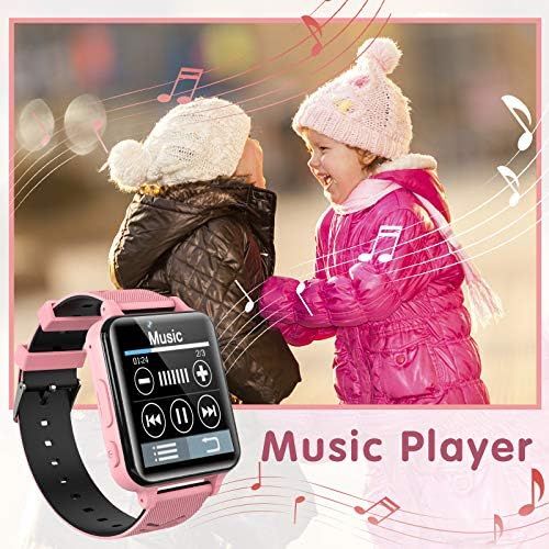  [아마존베스트]INIUPO Unisex Childrens Smart Watch with Games, Music Player, Camera, HD Touchscreen, Call & SOS Functions