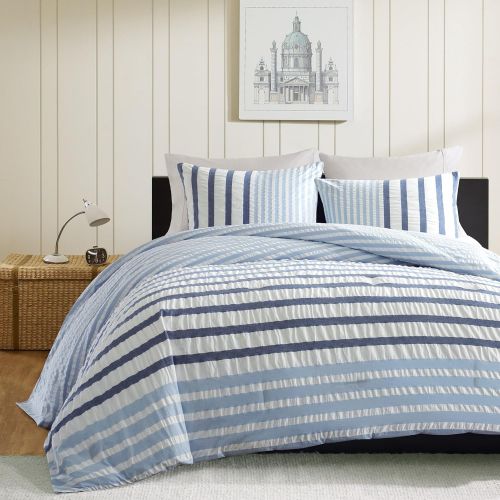  Ink+Ivy INK+IVY II10-048 Sutton Comforter Set, King, Blue