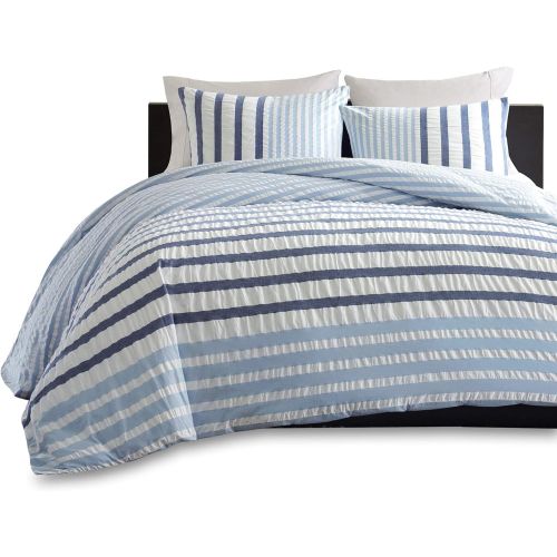  Ink+Ivy Sutton Duvet Cover Set Blue King