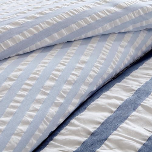  Ink+Ivy Sutton Duvet Cover Set Blue King