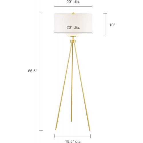  Ink+Ivy Pacific Tripod Floor Lamp Gold See Below