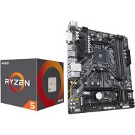 INLAND AMD Ryzen 5 4500 6-Core 12-Thread Unlocked Desktop Processor Bundle with GIGABYTE B450M DS3H WiFi MATX AM4 Gaming Motherboard,