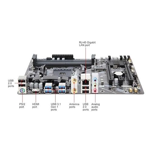  INLAND AMD Ryzen 5 4500 6-Core 12-Thread Unlocked Desktop Processor Bundle with GIGABYTE B450M DS3H WiFi MATX AM4 Gaming Motherboard,