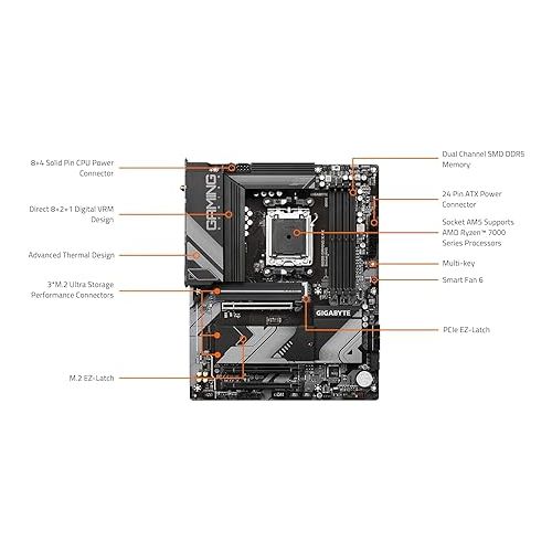  INLAND Micro Center AMD Ryzen 7 7700X 8-Core 16-Thread AM5 5.4 GHz Unlocked Desktop Processor Bundle with GIGABYTE B650 Gaming X AX AM5 DDR5 ATX Gaming Motherboard(PCIe 4.0 M.2/USB 3.2 Gen2x2 Type-C)