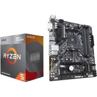 INLAND Micro Center AMD Ryzen 5 4600G 6-Core, 12-Thread Unlocked Desktop Processor with Wraith Stealth Cooler Bundle with GIGABYTE B450M DS3H WiFi MATX AM4 Gaming Motherboard