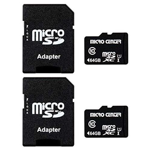  [아마존베스트]Inland Micro Center 64GB Class 10 Micro SDXC Flash Memory Card with Adapter (2 Pack)