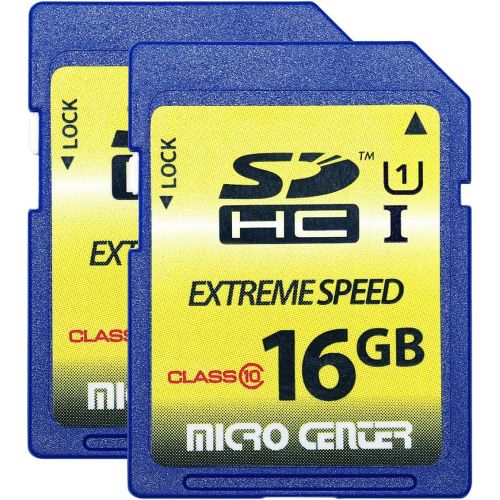 INLAND Micro Center 16GB Class 10 SDHC Flash Memory Card SD Card (2 Pack)