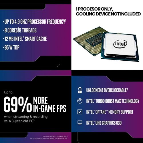  INLAND Micro Center Intel Core i7-9700K Desktop Processor 8 Cores up to 4.9 GHz Turbo Unlocked LGA 1151 300 Series 95W DDR4 Bundle with ASUS Prime Z390-P ATX Motherboard 6xPCIe Slot M.2 U