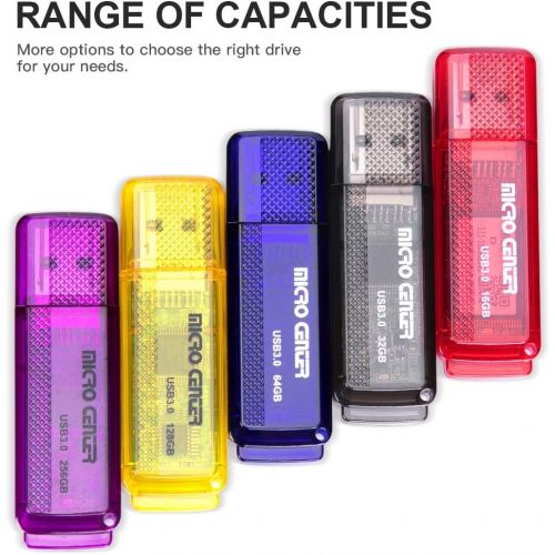  INLAND Micro Center SuperSpeed 2 Pack 64GB USB 3.0 Flash Drive Gum Size Memory Stick Thumb Drive Data Storage Jump Drive (64G 2-Pack)