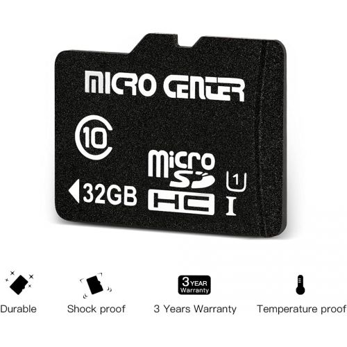  INLAND Micro Center 32GB Class 10 Micro SDHC Flash Memory Card with Adapter for Mobile Device Storage Phone, Tablet, Drone & Full HD Video Recording - 80MB/s UHS-I, C10, U1 (2 Pack)