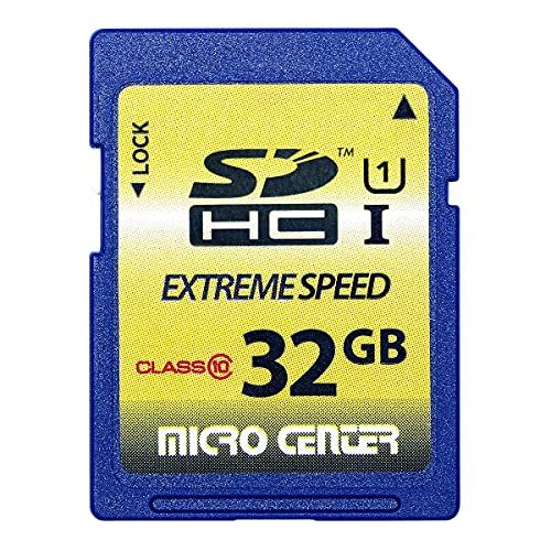  INLAND Micro Center 32GB Class 10 SDHC Flash Memory Card Full Size SD Card USH-I U1 Trail Camera Memory Card