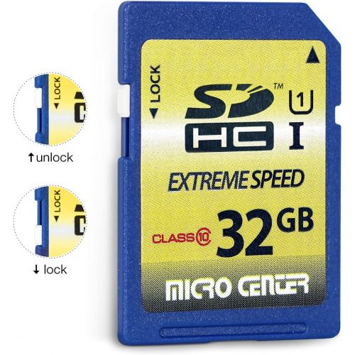  INLAND Micro Center 32GB Class 10 SDHC Flash Memory Card Full Size SD Card USH-I U1 Trail Camera Memory Card