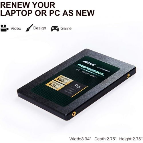  Inland Professional 1TB SSD 3D NAND SATA III 6Gb/s 2.5 7mm Internal Solid State Drive (1T)