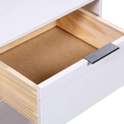  INLIFE Book Cabinet New York Range White Solid Pine Wood 20.1KG