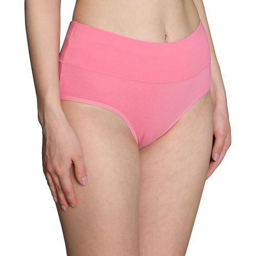  INNERSY Womens High Waisted Underwear Cotton Panties Regular & Plus Size Multipack