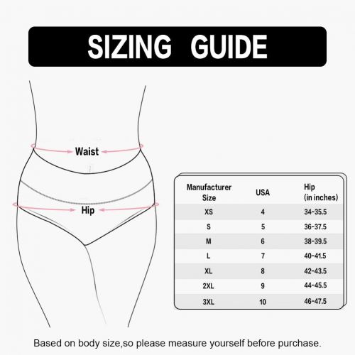  INNERSY Womens High Waisted Underwear Cotton Panties Regular & Plus Size Multipack