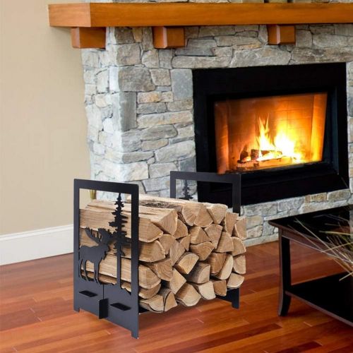  INNO STAGE Firewood Holder Storage Carrier Log Fire Wood Racks Outdoor Indoor Pluggable Slots Fire Pit Wood Burning Stove Accessories Elk